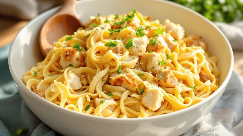combine mix serve pasta