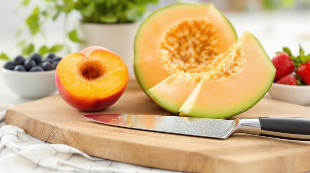 cut fruits into pieces