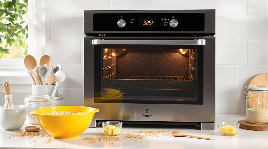 preheat oven to 325 f