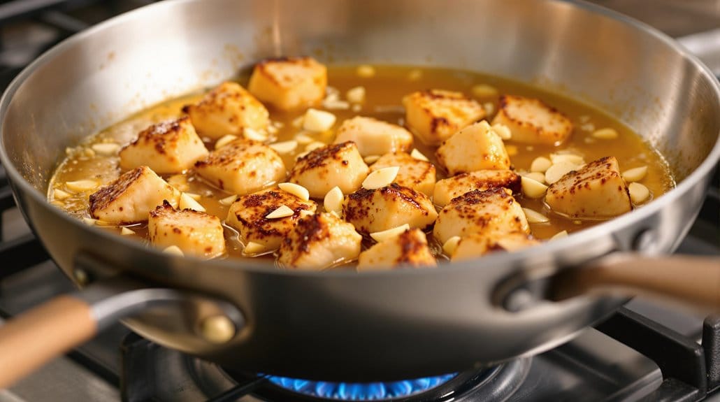 sear chicken to golden
