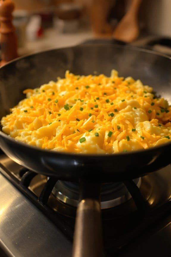 add cheese and herbs