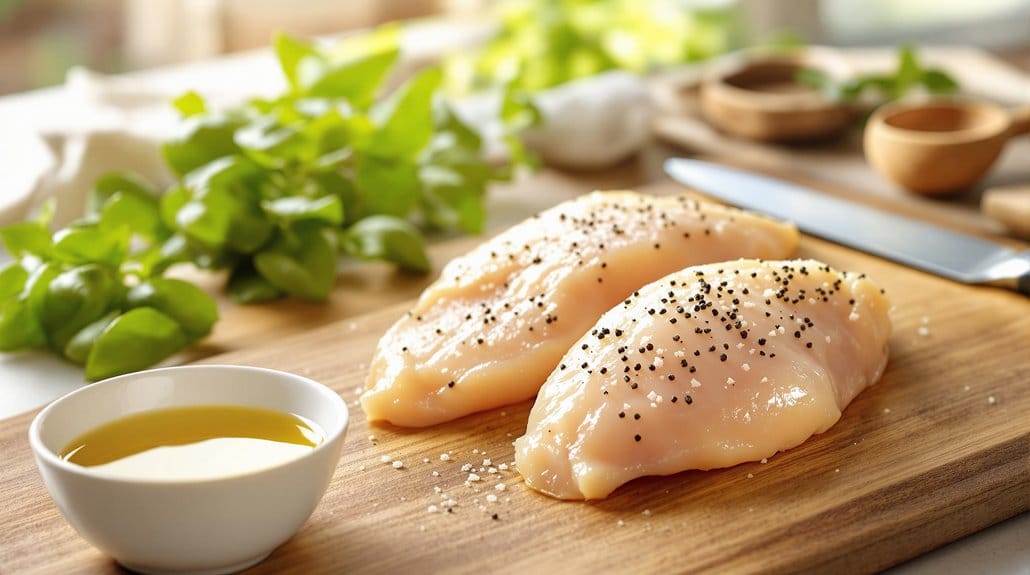 add chicken and seasoning
