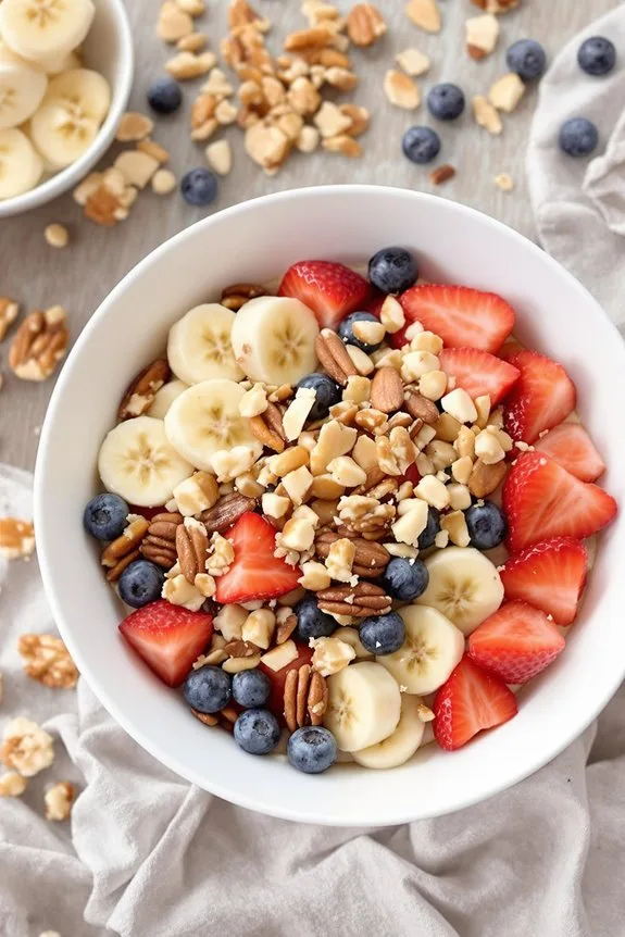 add chopped nuts generously