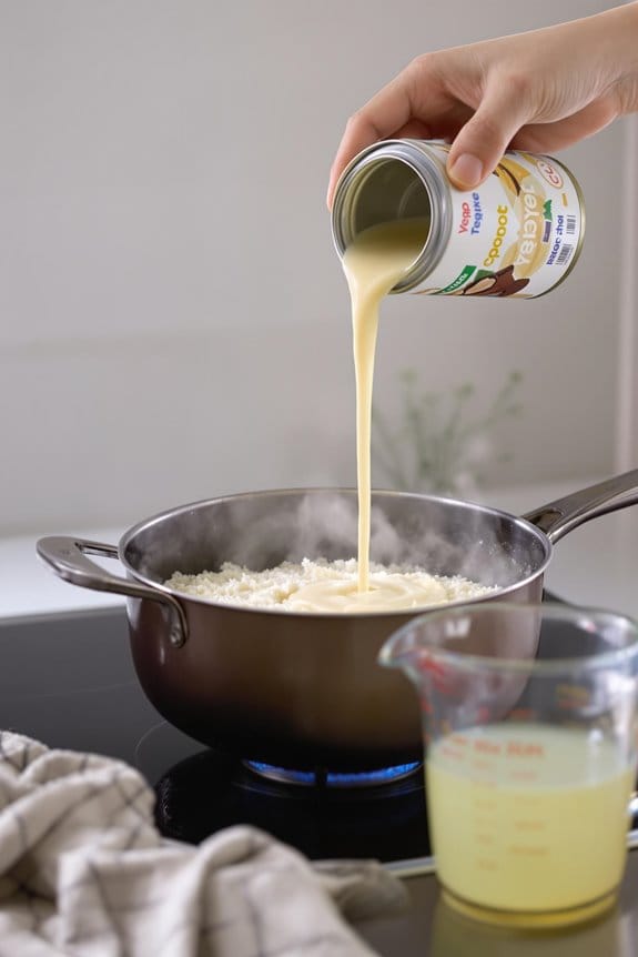 add rice and broth