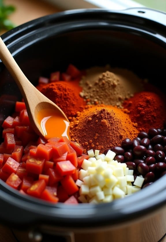 add spices and seasonings