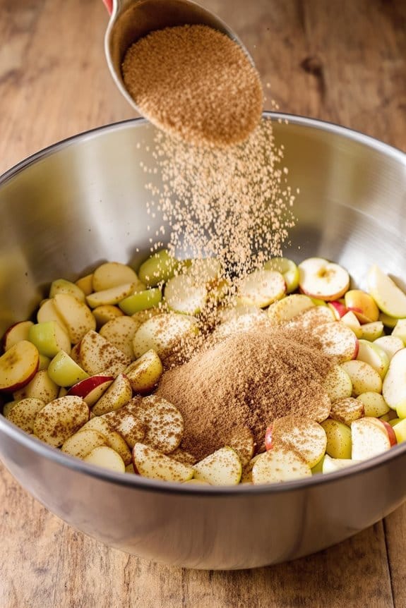add spices and sugar