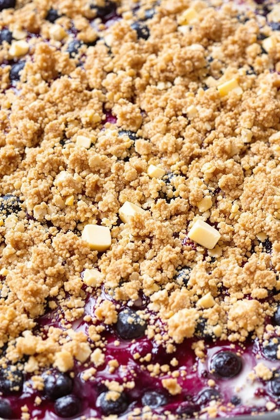 add streusel topping layer