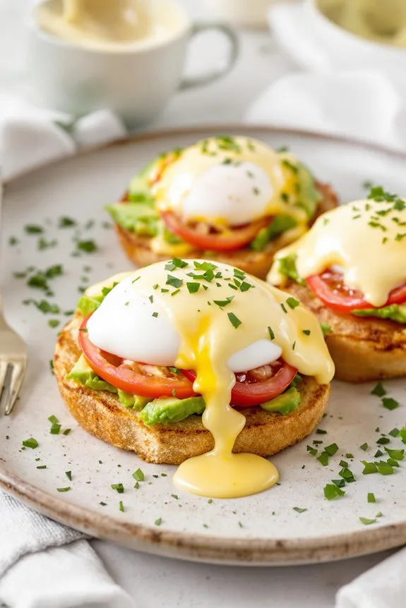 assemble on english muffins