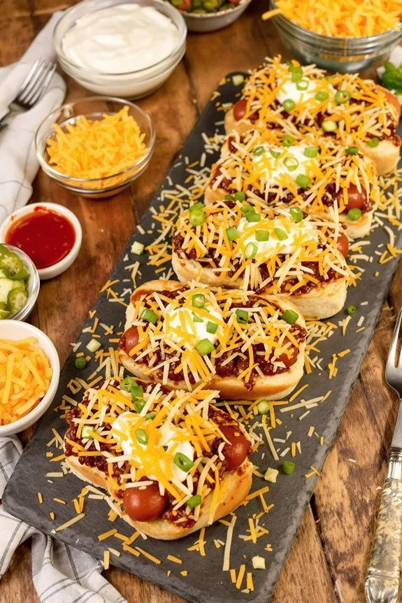 chili cheese dog sliders