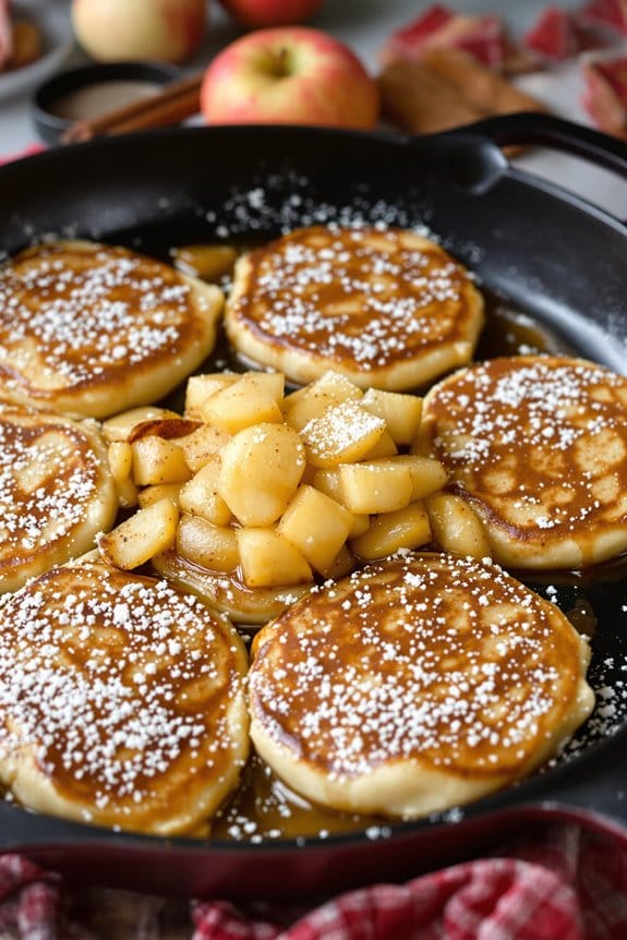 cinnamon apple pancake dish