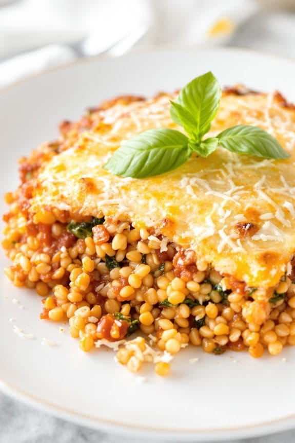 creamy spinach parmesan bake
