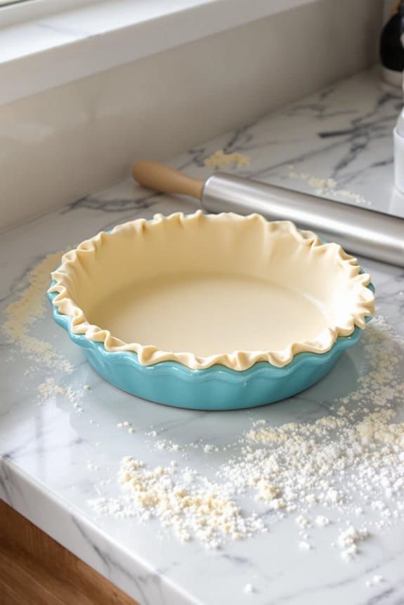 crust preparation process begins