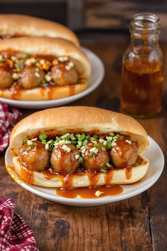 delicious honey bbq subs