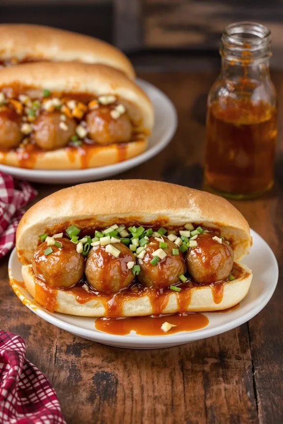 delicious honey bbq subs