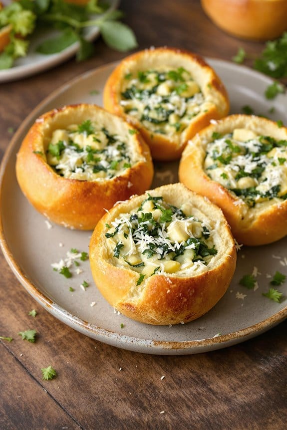 delicious spinach artichoke bowls