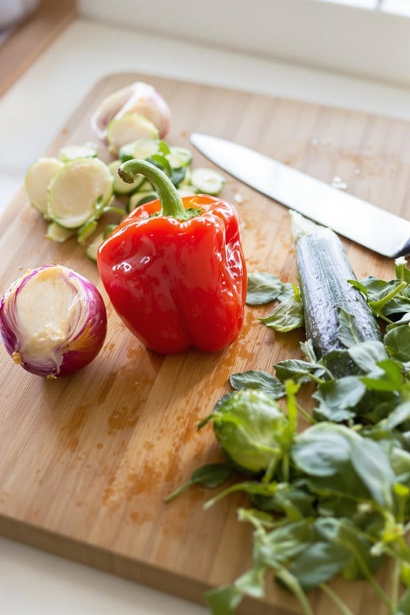 finely chop the vegetables