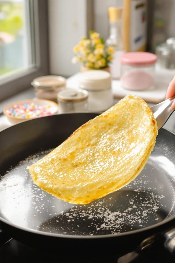 flip to cook opposite side