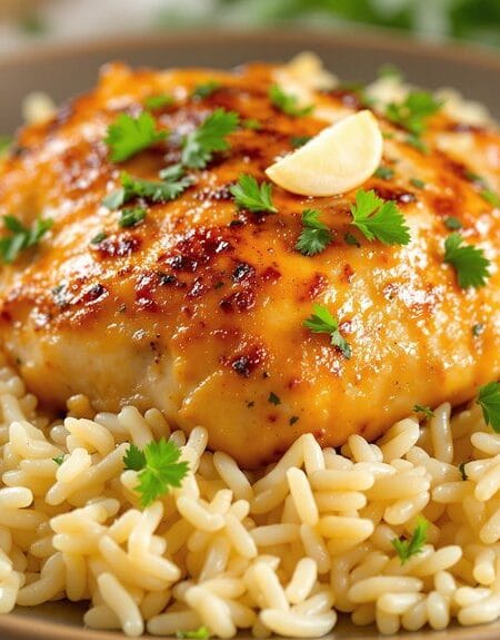 garlic chicken and rice