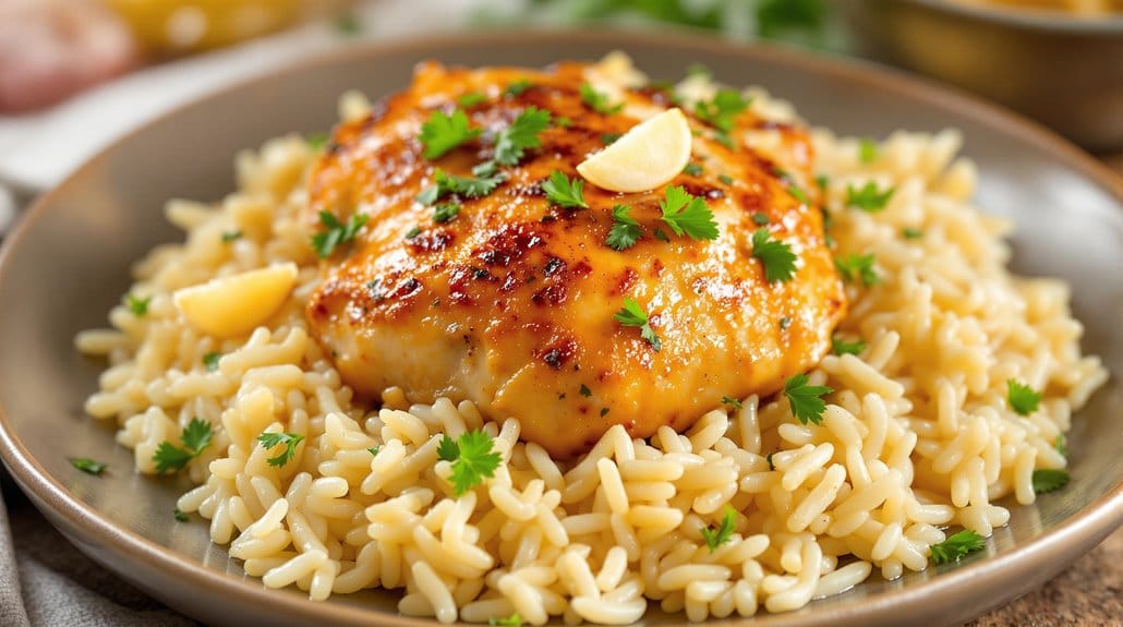 One-Pot Garlic Chicken and Rice - Flavor to Share