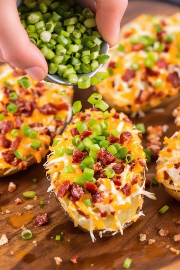 garnish dish with onions