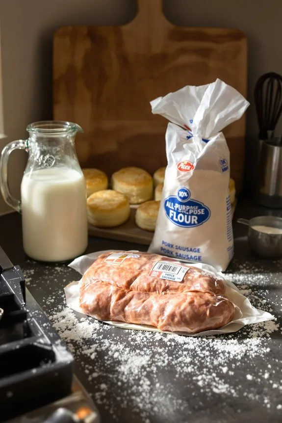 gather ingredients for gravy
