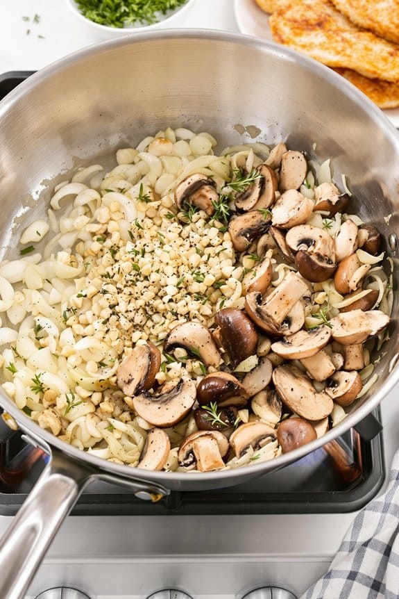gather ingredients in skillet