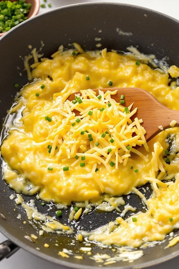 gently stir until set
