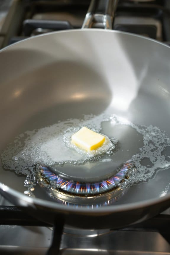 heat skillet to medium