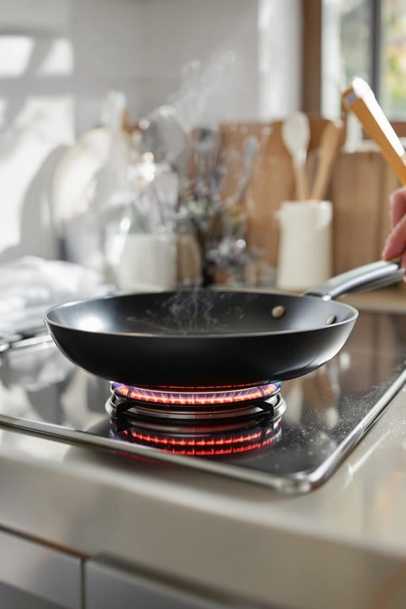 heat skillet to medium