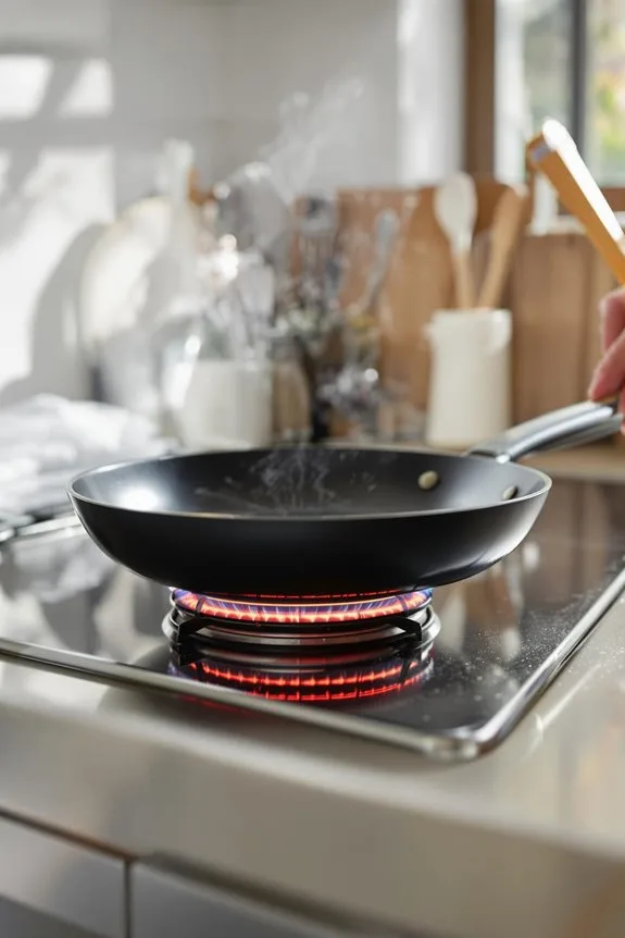 heat skillet to medium