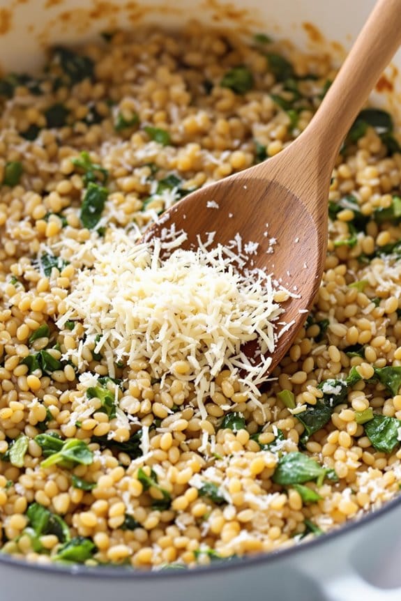incorporate parmesan cheese thoroughly