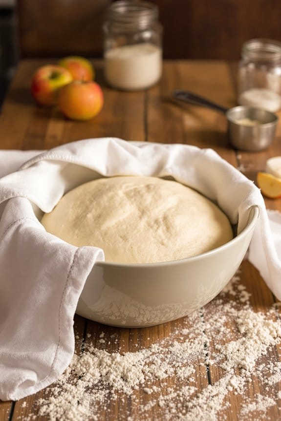 knead dough and let rest