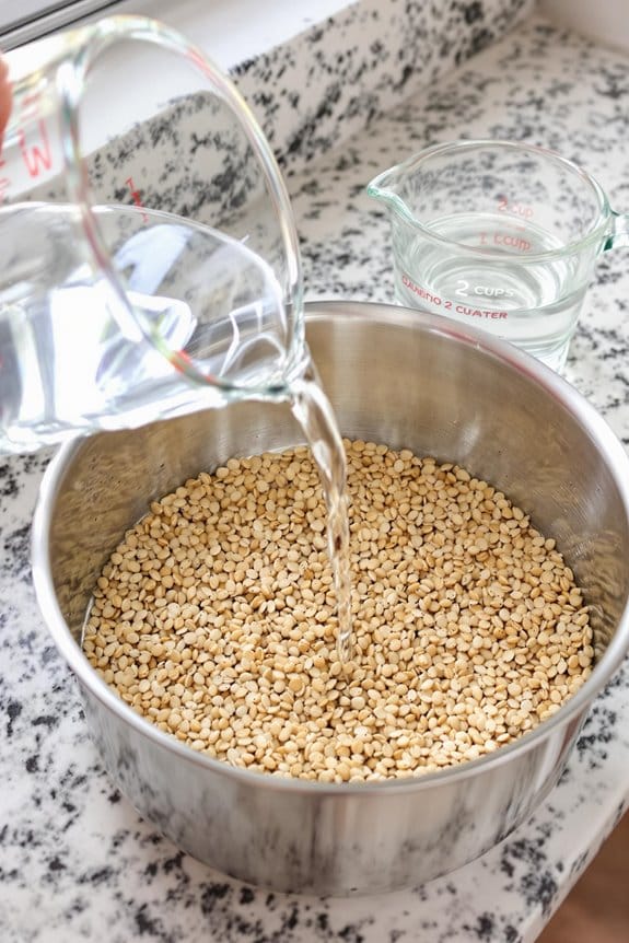 mix farro with water