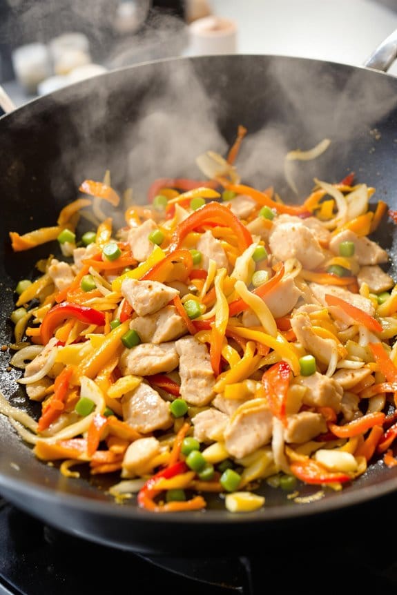 mix proteins and vegetables