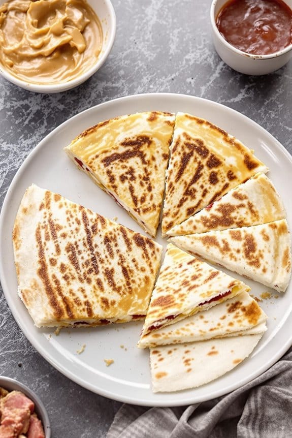 peanut butter jelly quesadillas