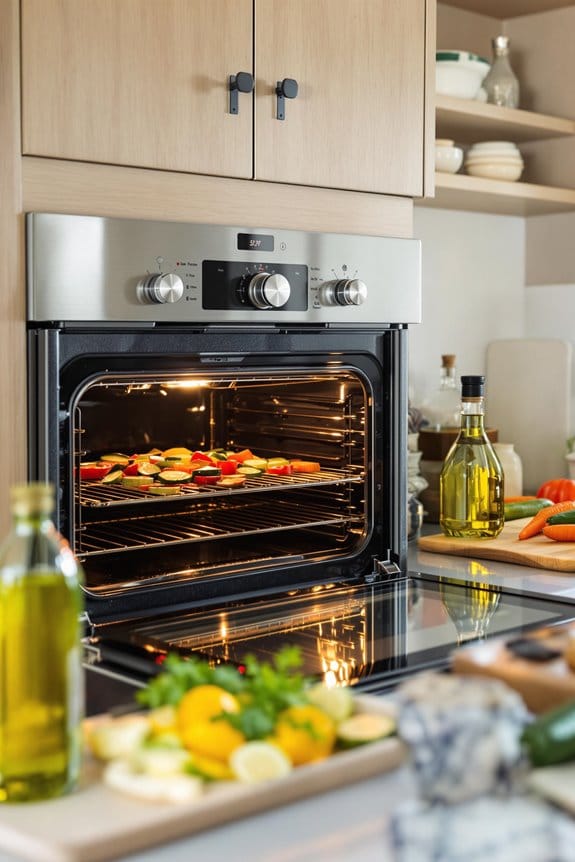 preheat oven for vegetables
