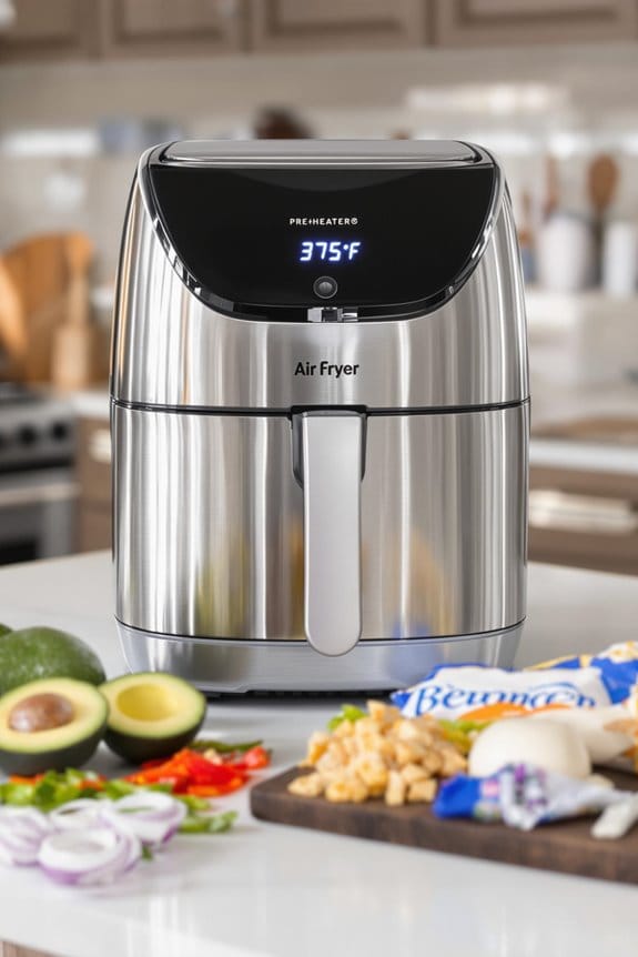 preheat the air fryer
