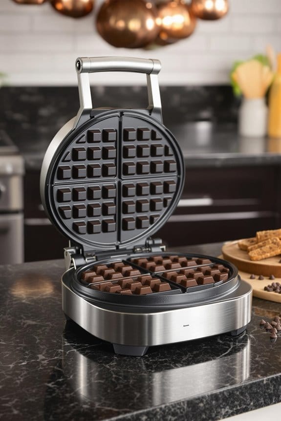 preheat the waffle iron