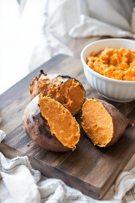 prepare sweet potato mash
