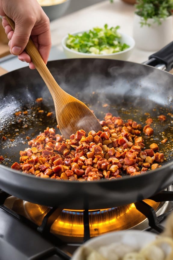 prepare the chorizo mixture