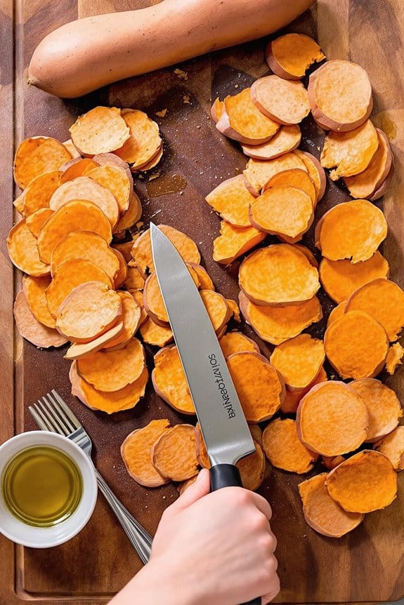 prepare the sweet potatoes
