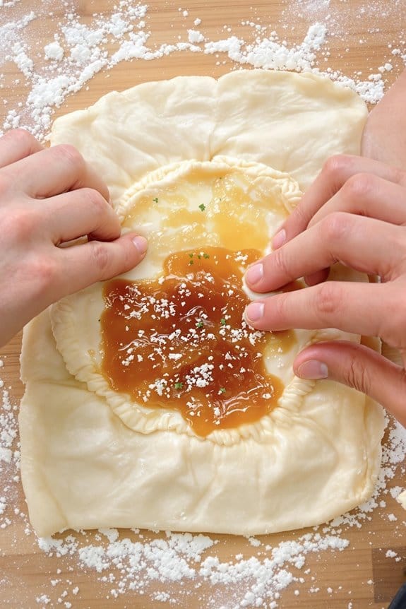 seal edges of pastry