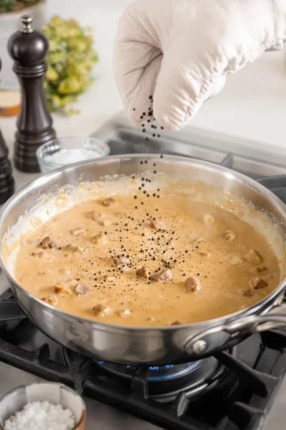 season and simmer gravy
