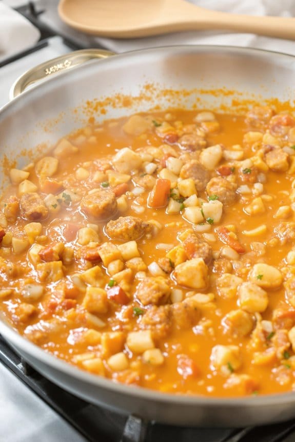 simmer for flavor enhancement