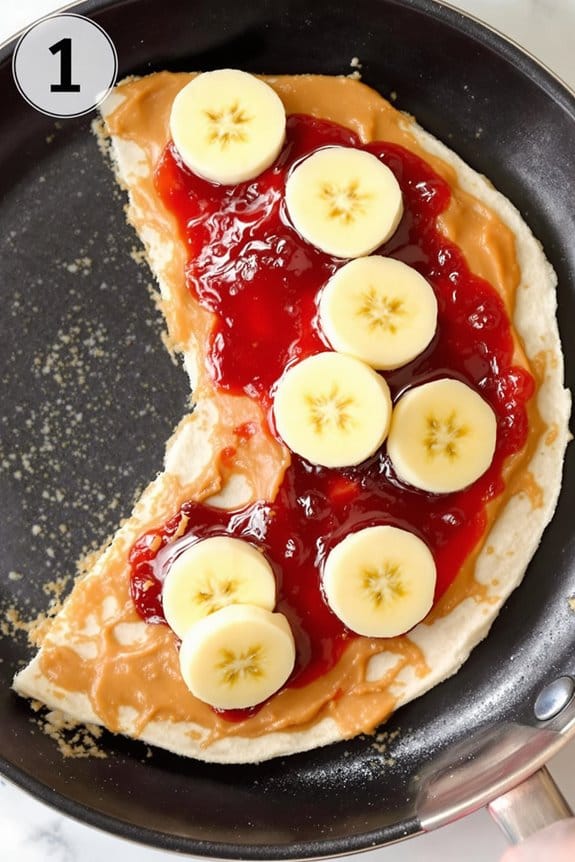 slice and add bananas