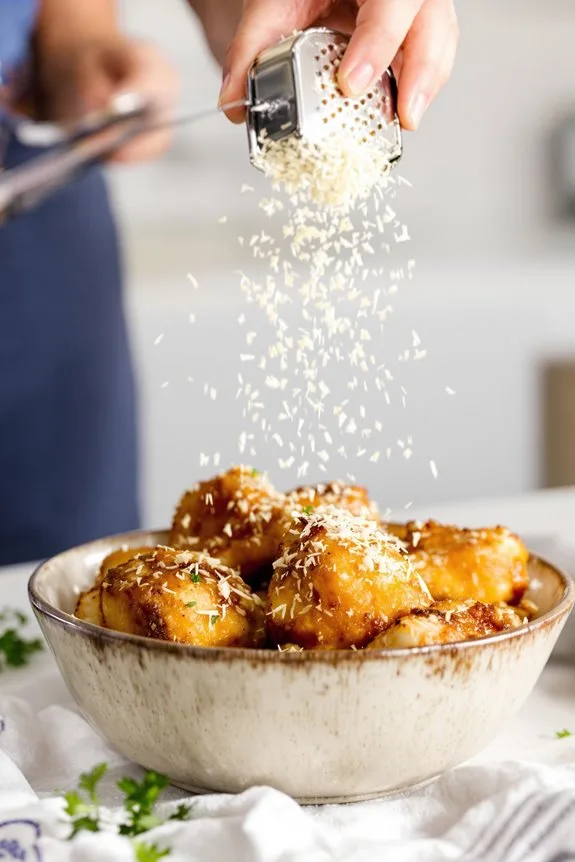 sprinkle with parmesan cheese