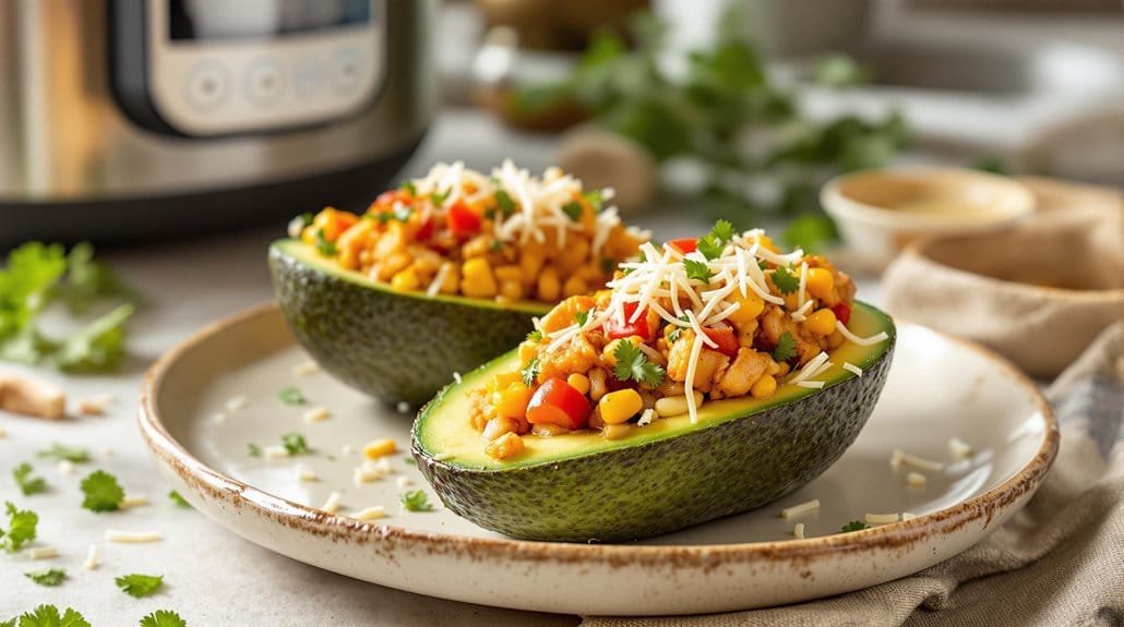 stuffed avocado air fryer