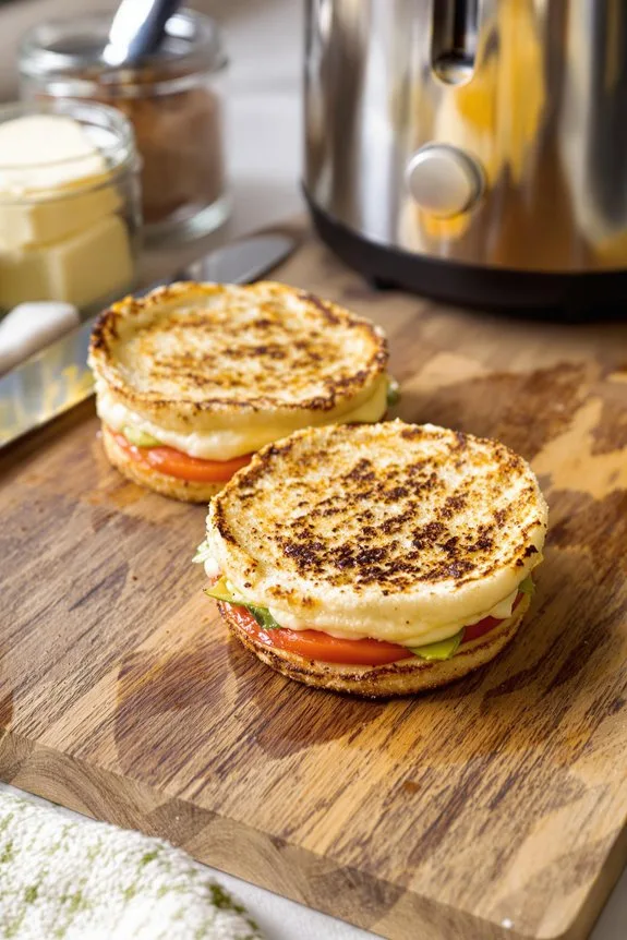 toast the english muffins