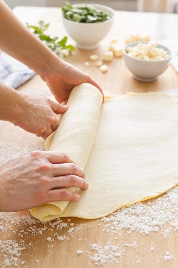unfold pastry for baking