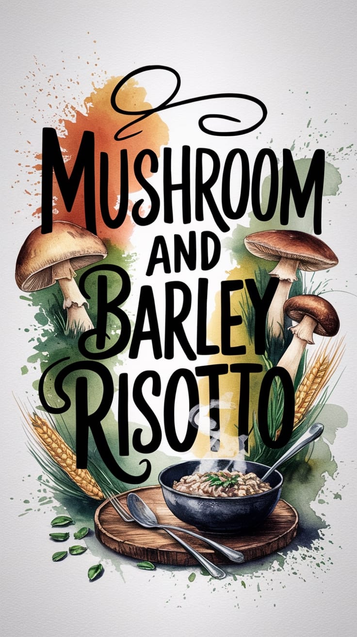 Mushroom and Barley Risotto - Flavor to Share